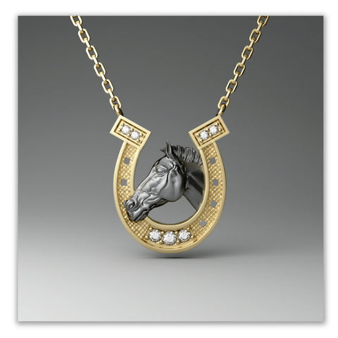 Horseshoe & Horse Sculpture Jewelry