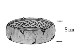 Faceted Diamond Ring - Cracks with Diamond Inlays and Celtic Detailing