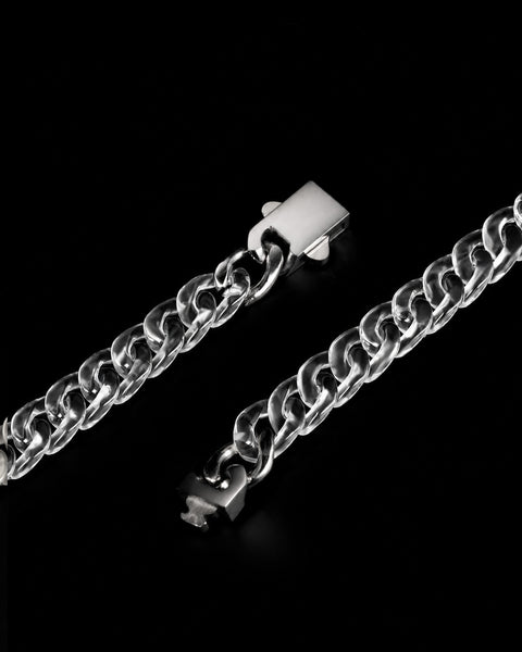Classical Cuban Chain In Clear Quartz